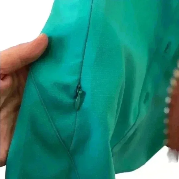 REI Sahara women’s UPF 50+ button down shirt sleeve vented shirt. Teal. Size S - Picture 4 of 6